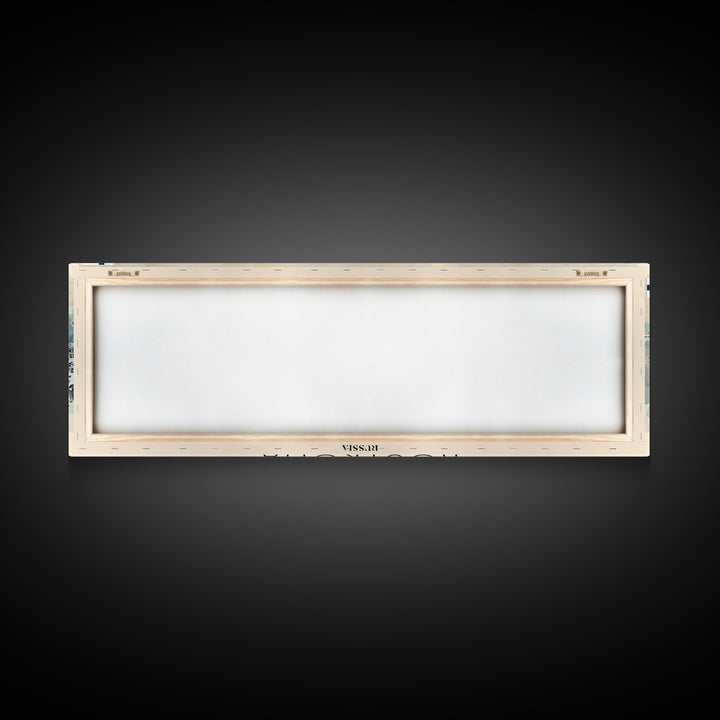 Kostroma Russia Panoramic Travel Poster, Framed Canvas Print or Metal Wall Art, Travel Art, Home Decor, Panoramic Painting, Midcentury Art