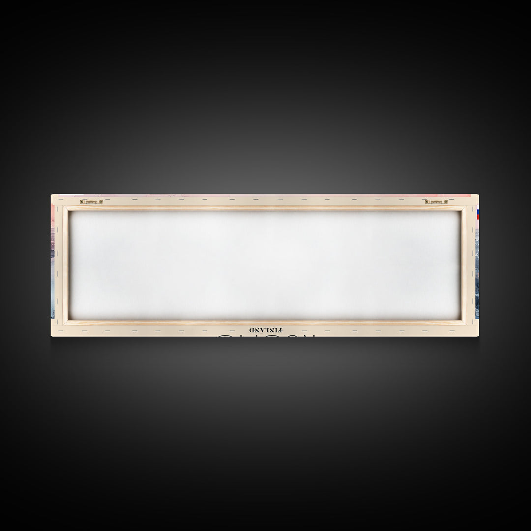 Kuopio Finland Wall Art, Panoramic Travel Poster, Panoramic Framed Canvas Print, City Wall Art, Wall Hanging Home Decor, Travel Art