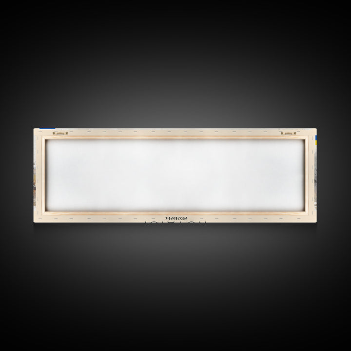 Kutaisi Georgia Panoramic Travel Poster, Framed Canvas Print or Metal Wall Art, Travel Art, Home Decor, Panoramic Painting, Midcentury Art