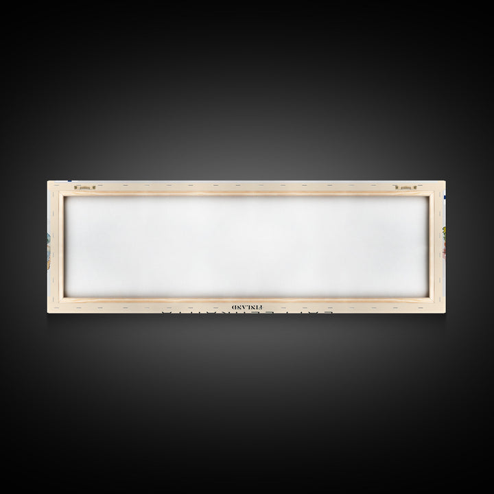 Lappeenranta Finland Panoramic Travel Poster, Framed Canvas Print or Metal Wall Art, Travel Art, Home Decor, Panoramic Painting, Midcentury Art