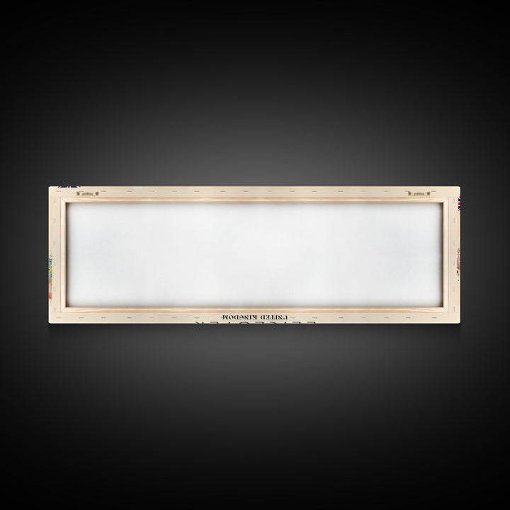 Leicester United Kingdom Travel Print Wall Art, Panoramic City Art, Travel Art, Wall Decor, Vacation Gift, Framed Canvas Print Or Metal Art