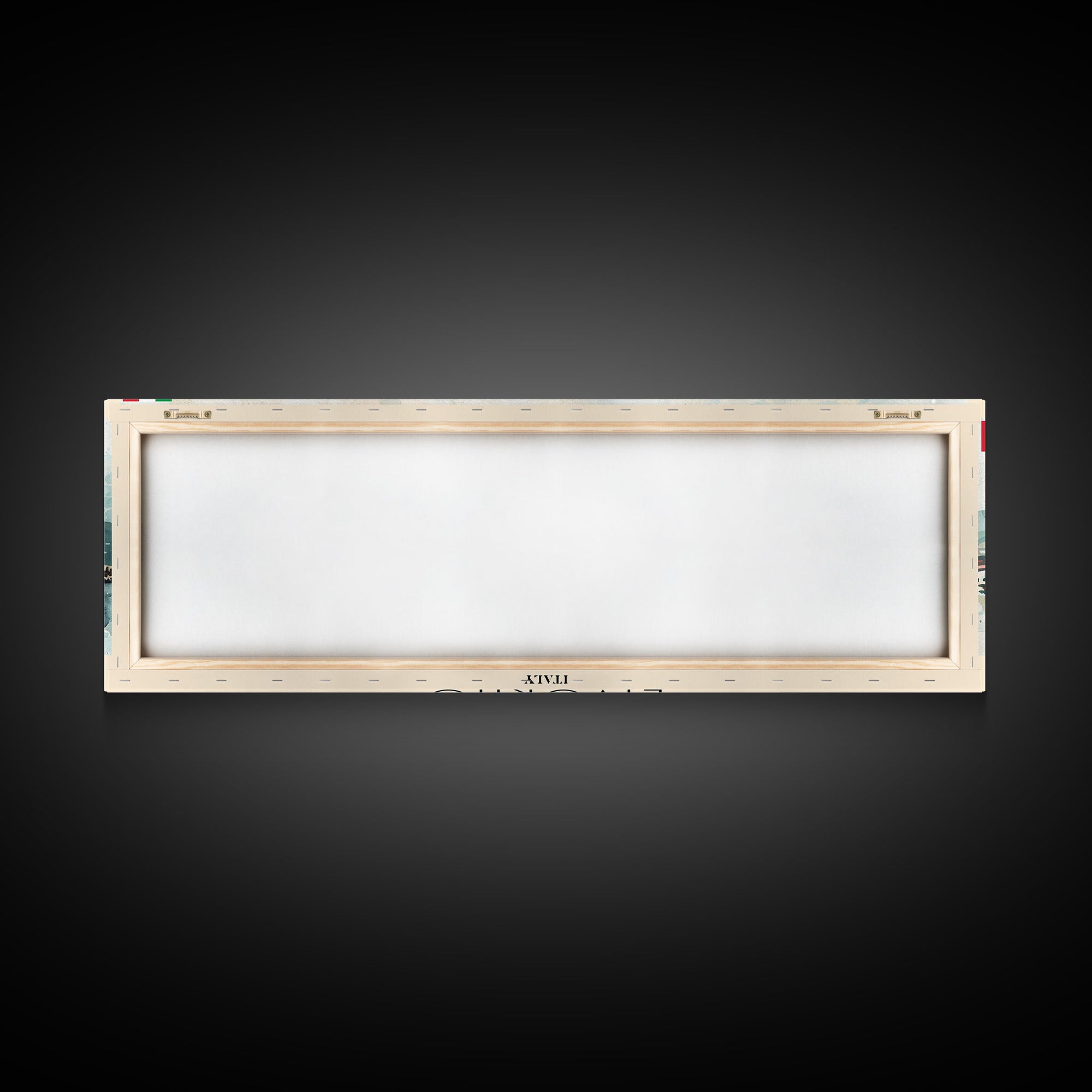 Livorno Italy Panoramic Travel Poster, Framed Canvas Print or Metal Wall Art, Travel Art, Home Decor, Panoramic Painting, Midcentury Art