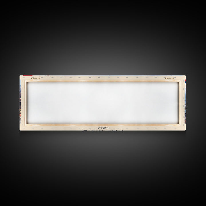 Loznica Serbia Wall Art, Panoramic Travel Poster, Panoramic Framed Canvas Print, City Wall Art, Wall Hanging Home Decor, Travel Art