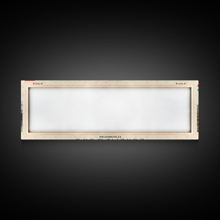 Luxembourg Luxembourg Panoramic Travel Poster, Framed Canvas Print or Metal Wall Art, Travel Art, Home Decor, Panoramic Painting, Midcentury Art