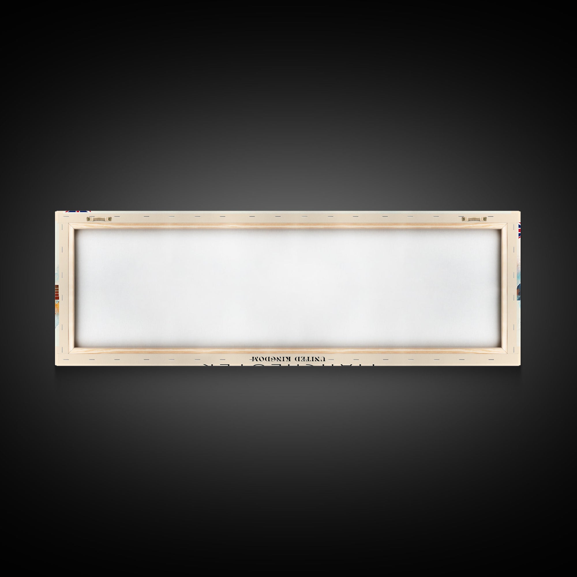 Manchester United Kingdom Panoramic Travel Poster, Framed Canvas Print or Metal Wall Art, Travel Art, Home Decor, Panoramic Painting, Midcentury Art