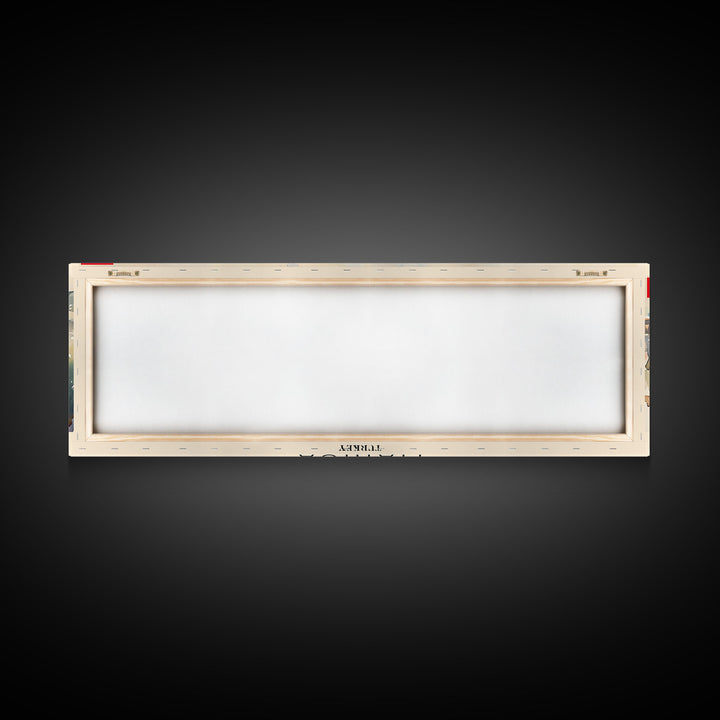 Manisa Turkey Wall Art, Panoramic Travel Poster, Panoramic Framed Canvas Print, City Wall Art, Wall Hanging Home Decor, Travel Art