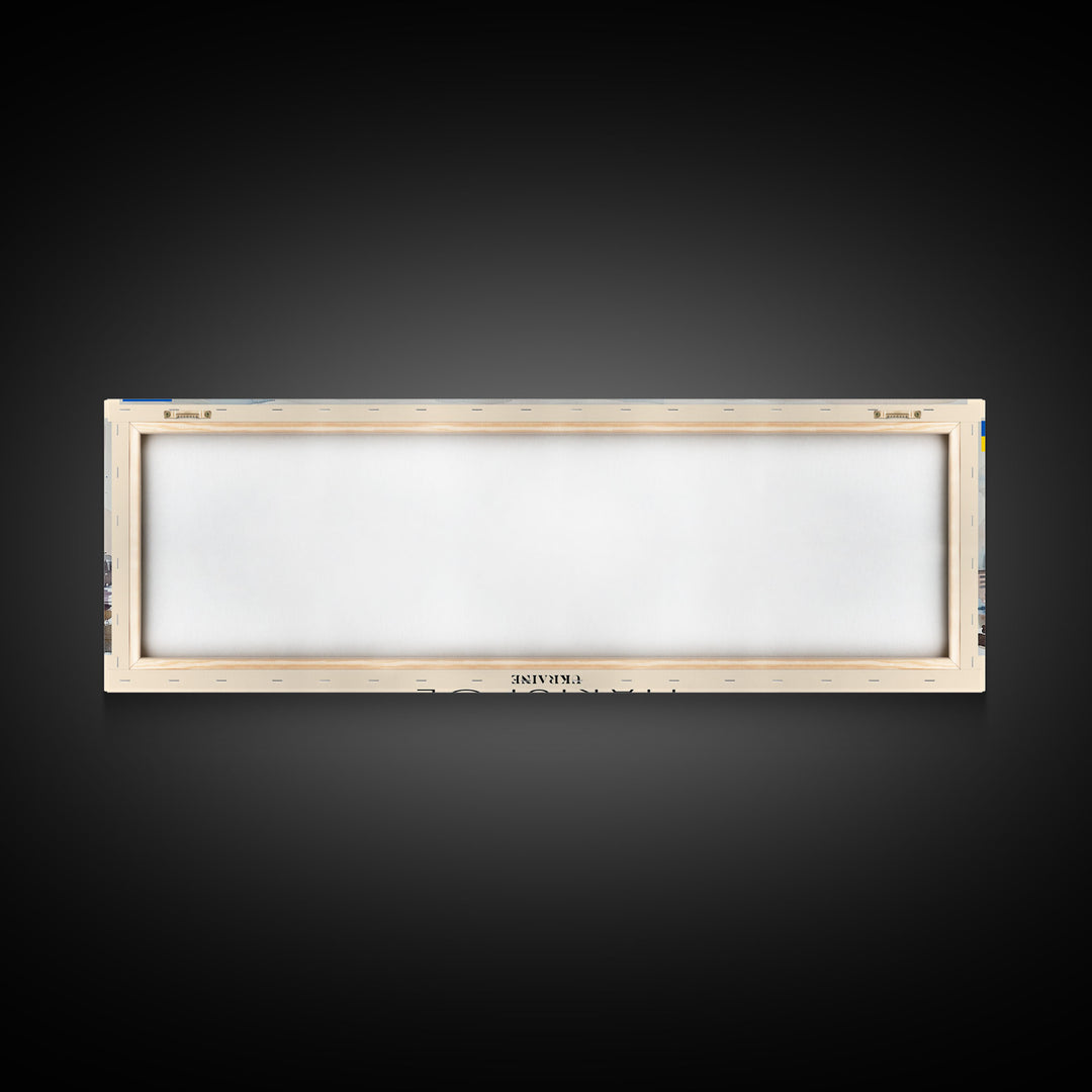 Mariupol Ukraine Wall Art, Panoramic Travel Poster, Panoramic Framed Canvas Print, City Wall Art, Wall Hanging Home Decor, Travel Art