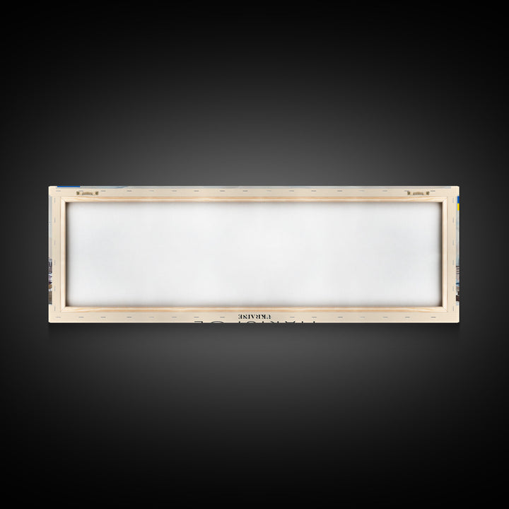 Mariupol Ukraine Wall Art, Panoramic Travel Poster, Panoramic Framed Canvas Print, City Wall Art, Wall Hanging Home Decor, Travel Art