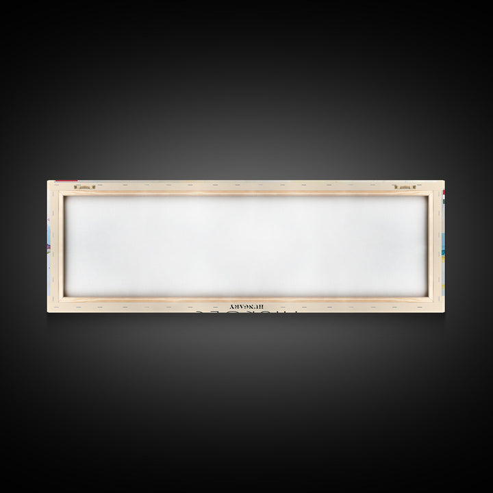 Miskolc Hungary Wall Art, Panoramic Travel Poster, Panoramic Framed Canvas Print, City Wall Art, Wall Hanging Home Decor, Travel Art