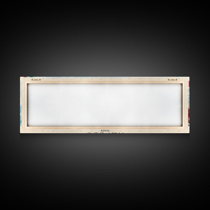 Napoles Italy Travel Art, City Art, Framed Canvas Print or Metal Wall Art, Europe Travel Poster, Panoramic Wall Art, Extra Wide Wall Art