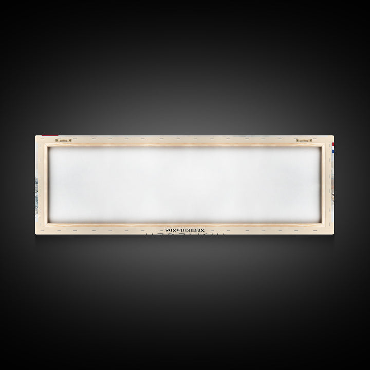 Nijmegen Netherlands Panoramic Travel Poster, Framed Canvas Print or Metal Wall Art, Travel Art, Home Decor, Panoramic Painting, Midcentury Art