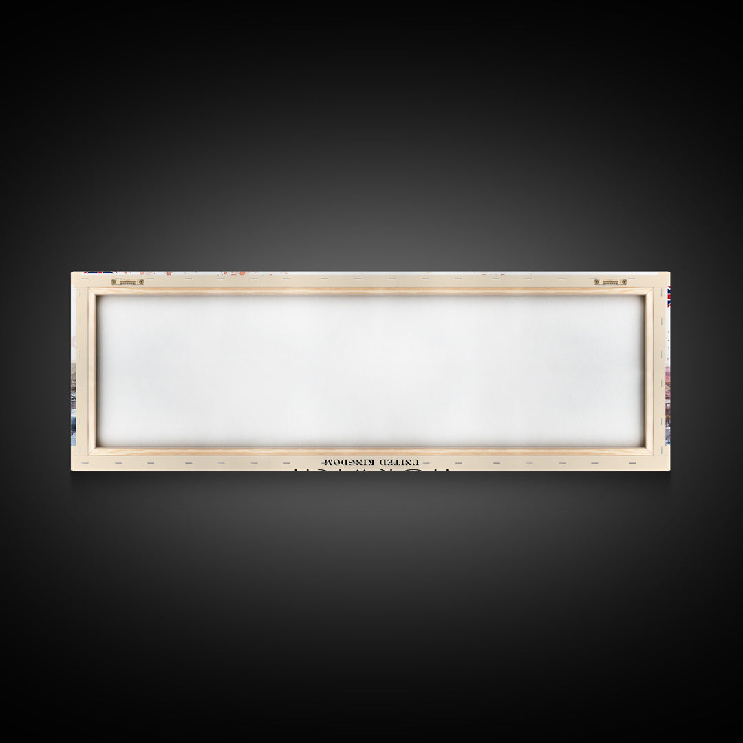 Norwich United Kingdom Panoramic Travel Poster, Framed Canvas Print or Metal Wall Art, Travel Art, Home Decor, Panoramic Painting, Midcentury Art