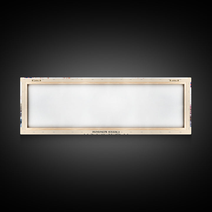 Norwich United Kingdom Panoramic Travel Poster, Framed Canvas Print or Metal Wall Art, Travel Art, Home Decor, Panoramic Painting, Midcentury Art