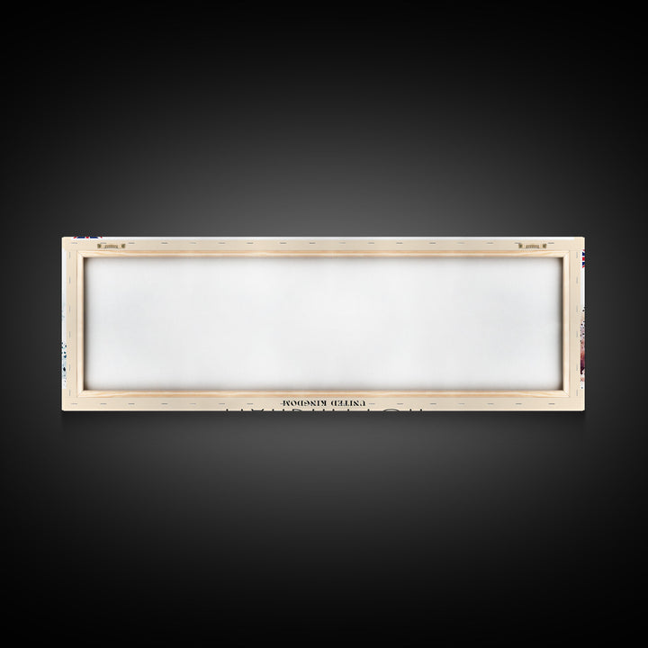 Nottingham United Kingdom Wall Art, Panoramic Travel Poster, Panoramic Framed Canvas Print, City Wall Art, Wall Hanging Home Decor, Travel Art