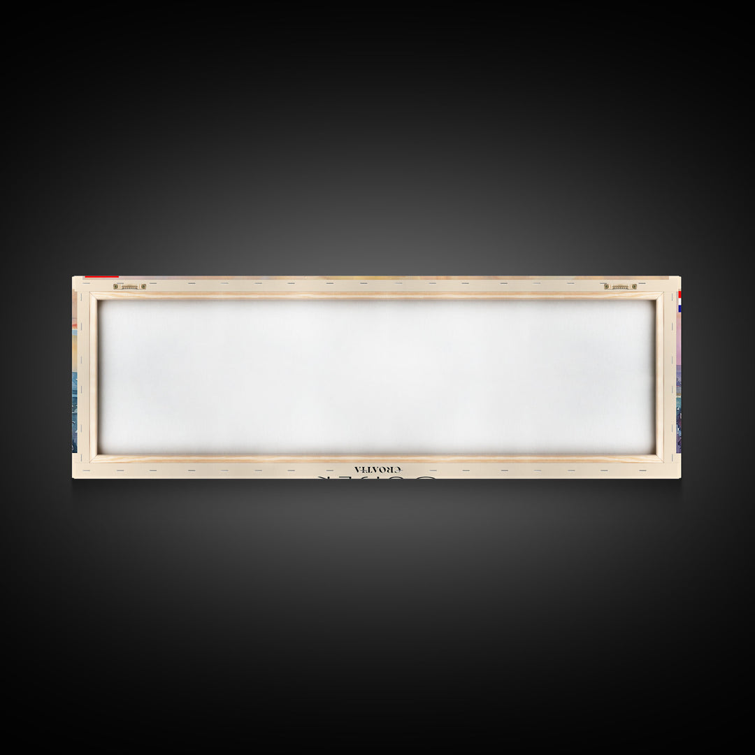 Osijek Croatia Travel Print Wall Art, Panoramic City Art, Travel Art, Wall Decor, Vacation Gift, Framed Canvas Print Or Metal Art