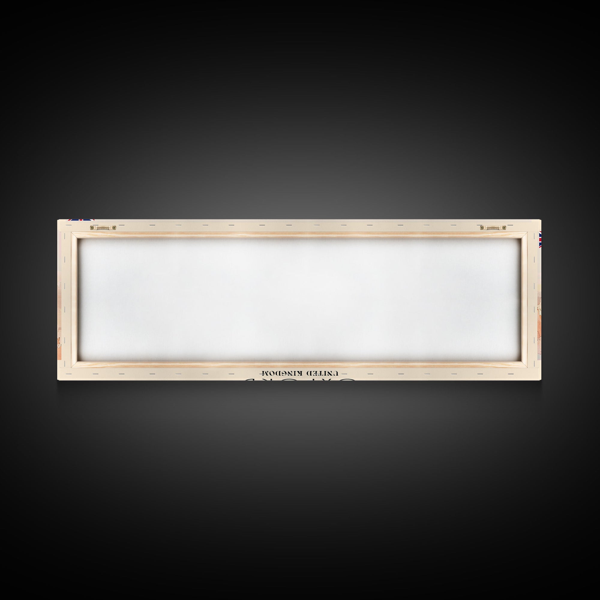 Oxford United Kingdom Panoramic Travel Poster, Framed Canvas Print or Metal Wall Art, Travel Art, Home Decor, Panoramic Painting, Midcentury Art