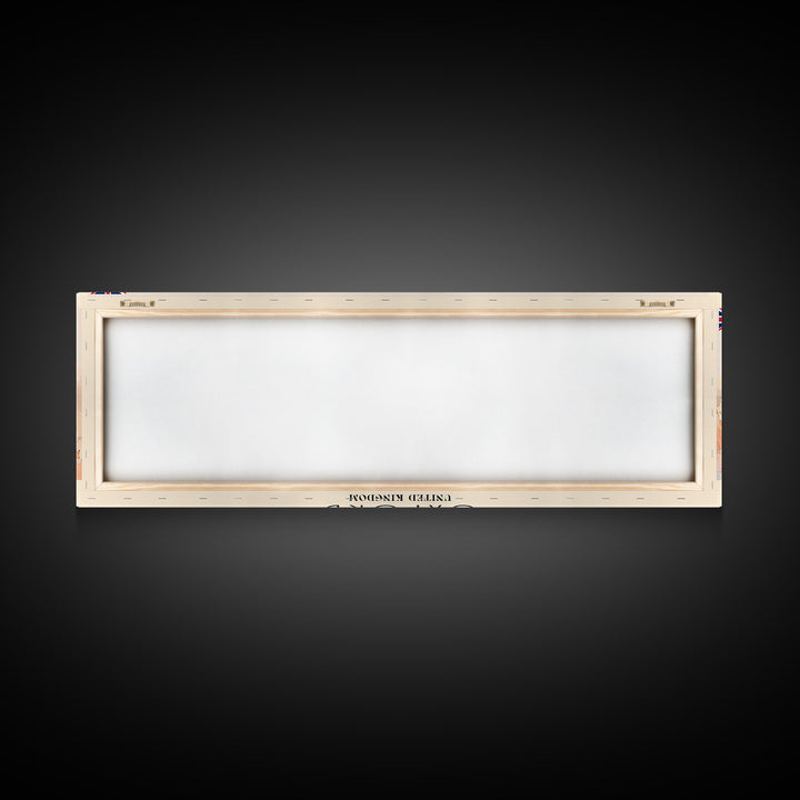 Oxford United Kingdom Panoramic Travel Poster, Framed Canvas Print or Metal Wall Art, Travel Art, Home Decor, Panoramic Painting, Midcentury Art