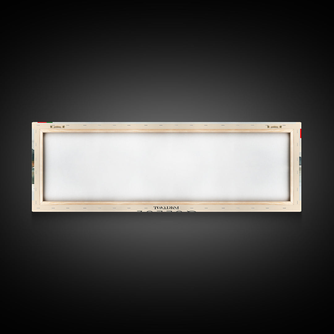 Queluz Portugal Wall Art, Panoramic Travel Poster, Panoramic Framed Canvas Print, City Wall Art, Wall Hanging Home Decor, Travel Art