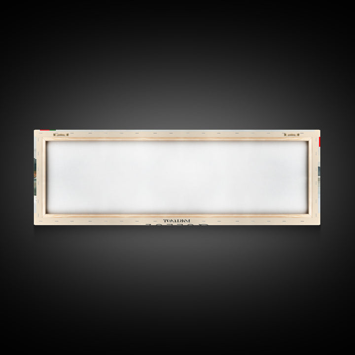 Queluz Portugal Wall Art, Panoramic Travel Poster, Panoramic Framed Canvas Print, City Wall Art, Wall Hanging Home Decor, Travel Art