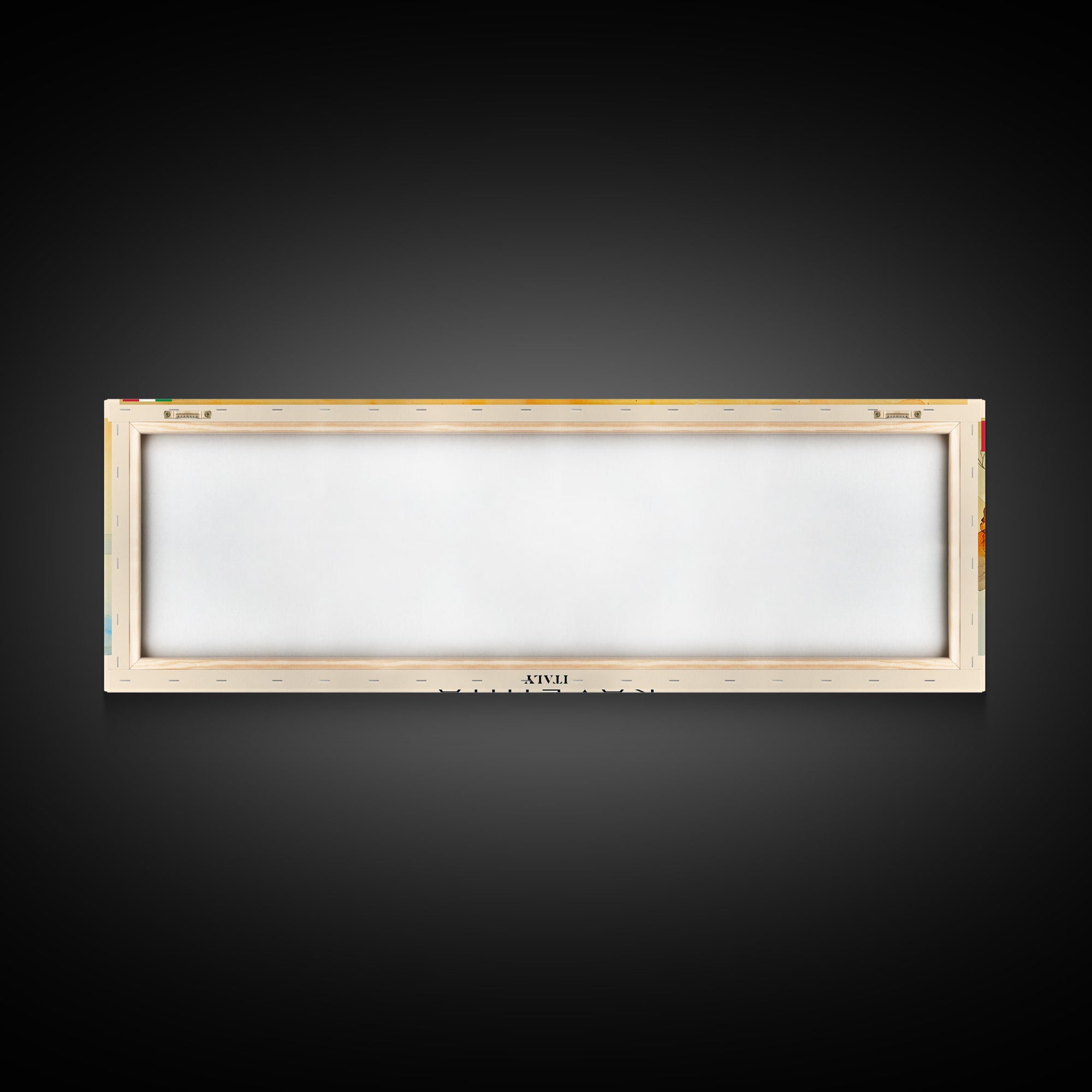 Ravenna Italy Panoramic Travel Poster, Framed Canvas Print or Metal Wall Art, Travel Art, Home Decor, Panoramic Painting, Midcentury Art