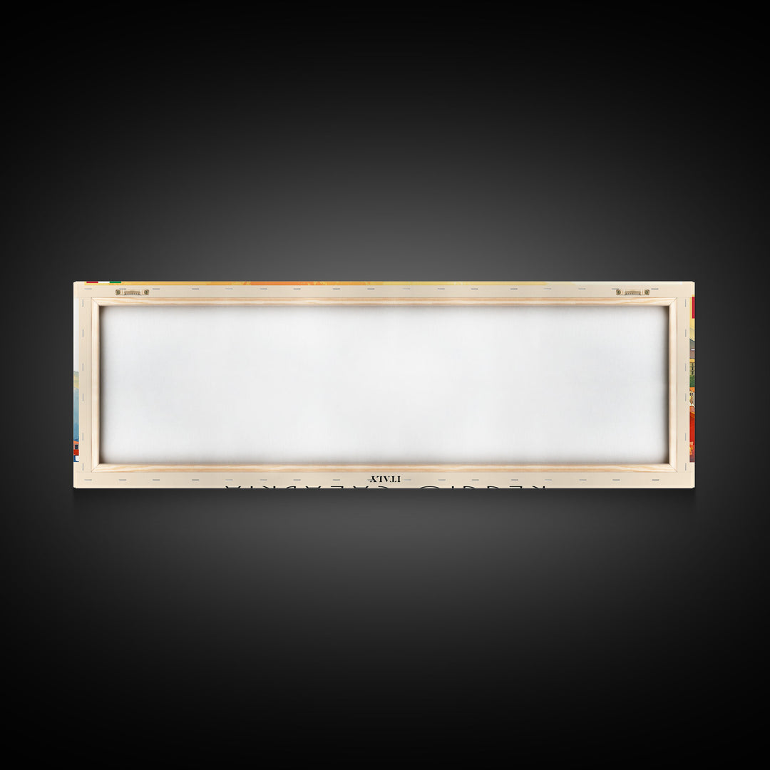 Reggio Calabria Wall Art, Panoramic Travel Poster, Panoramic Framed Canvas Print, City Wall Art, Wall Hanging Home Decor, Travel Art