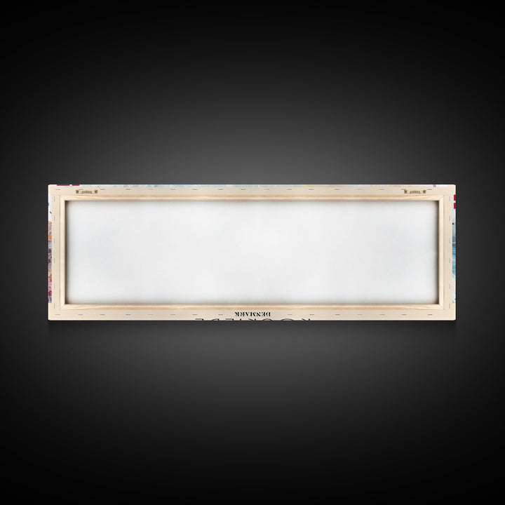 Roskilde Denmark Travel Art, City Art, Framed Canvas Print or Metal Wall Art, Europe Travel Poster, Panoramic Wall Art, Extra Wide Wall Art