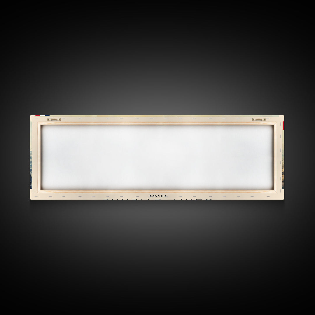 Saint Etienne France Panoramic Travel Poster, Framed Canvas Print or Metal Wall Art, Travel Art, Home Decor, Panoramic Painting, Midcentury Art