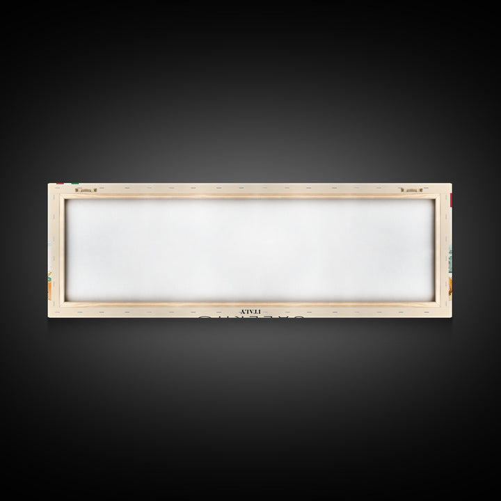 Salerno Italy Travel Art, City Art, Framed Canvas Print or Metal Wall Art, Europe Travel Poster, Panoramic Wall Art, Extra Wide Wall Art