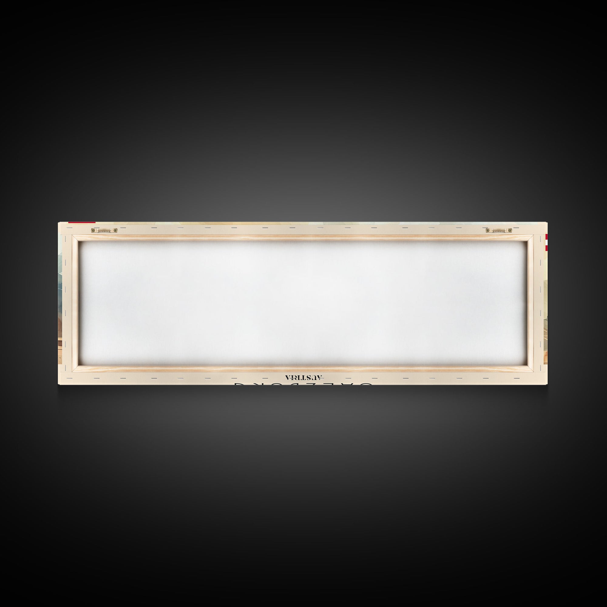 Salzburg Austria Panoramic Travel Poster, Framed Canvas Print or Metal Wall Art, Travel Art, Home Decor, Panoramic Painting, Midcentury Art