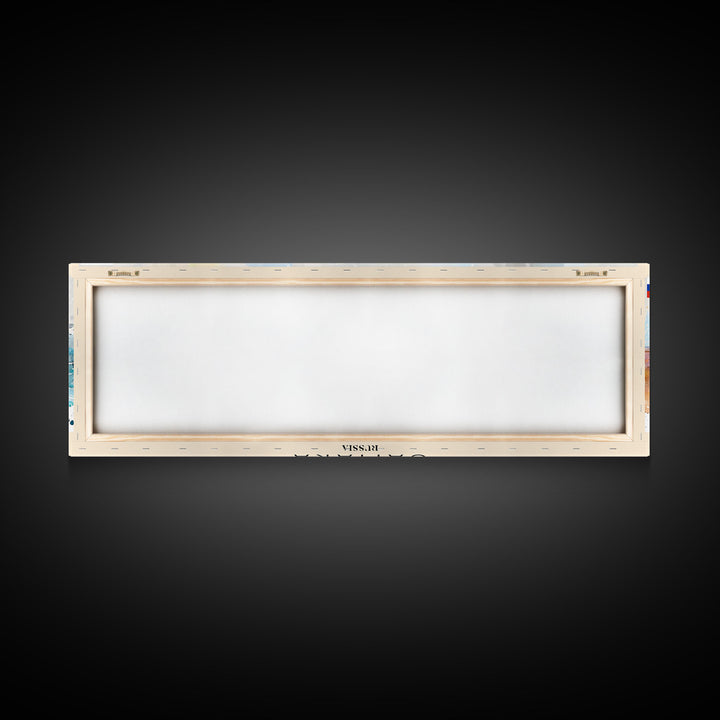 Samara Russia Wall Art, Panoramic Travel Poster, Panoramic Framed Canvas Print, City Wall Art, Wall Hanging Home Decor, Travel Art