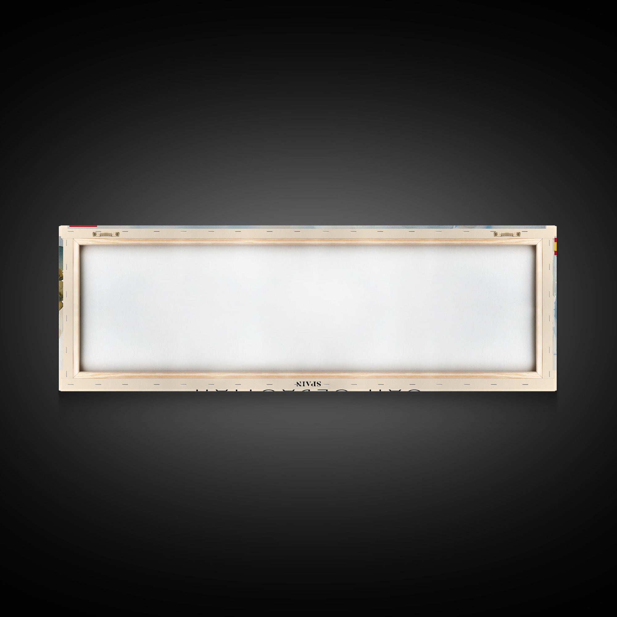 San Sebastian Spain Panoramic Travel Poster, Framed Canvas Print or Metal Wall Art, Travel Art, Home Decor, Panoramic Painting, Midcentury Art