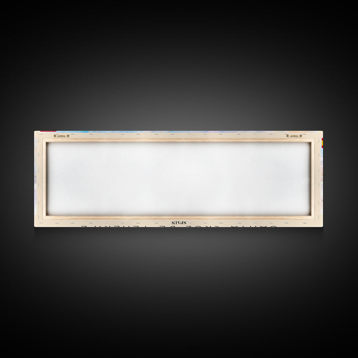 Santa Cruz Tenerife Spain Wall Art, Panoramic Travel Poster, Panoramic Framed Canvas Print, City Wall Art, Wall Hanging Home Decor, Travel Art