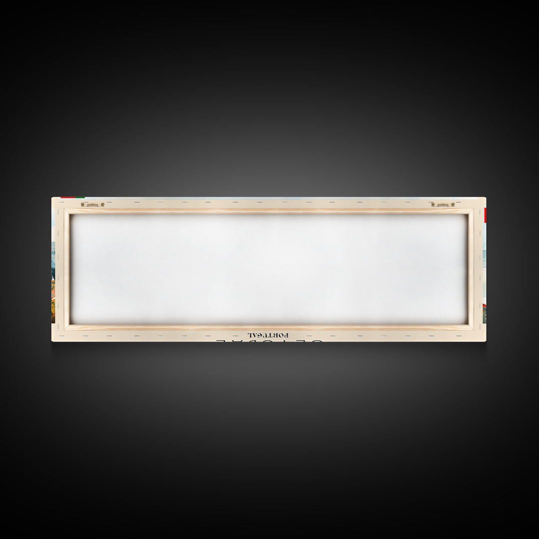 Setbal Portugal Travel Print Wall Art, Panoramic City Art, Travel Art, Wall Decor, Vacation Gift, Framed Canvas Print Or Metal Art