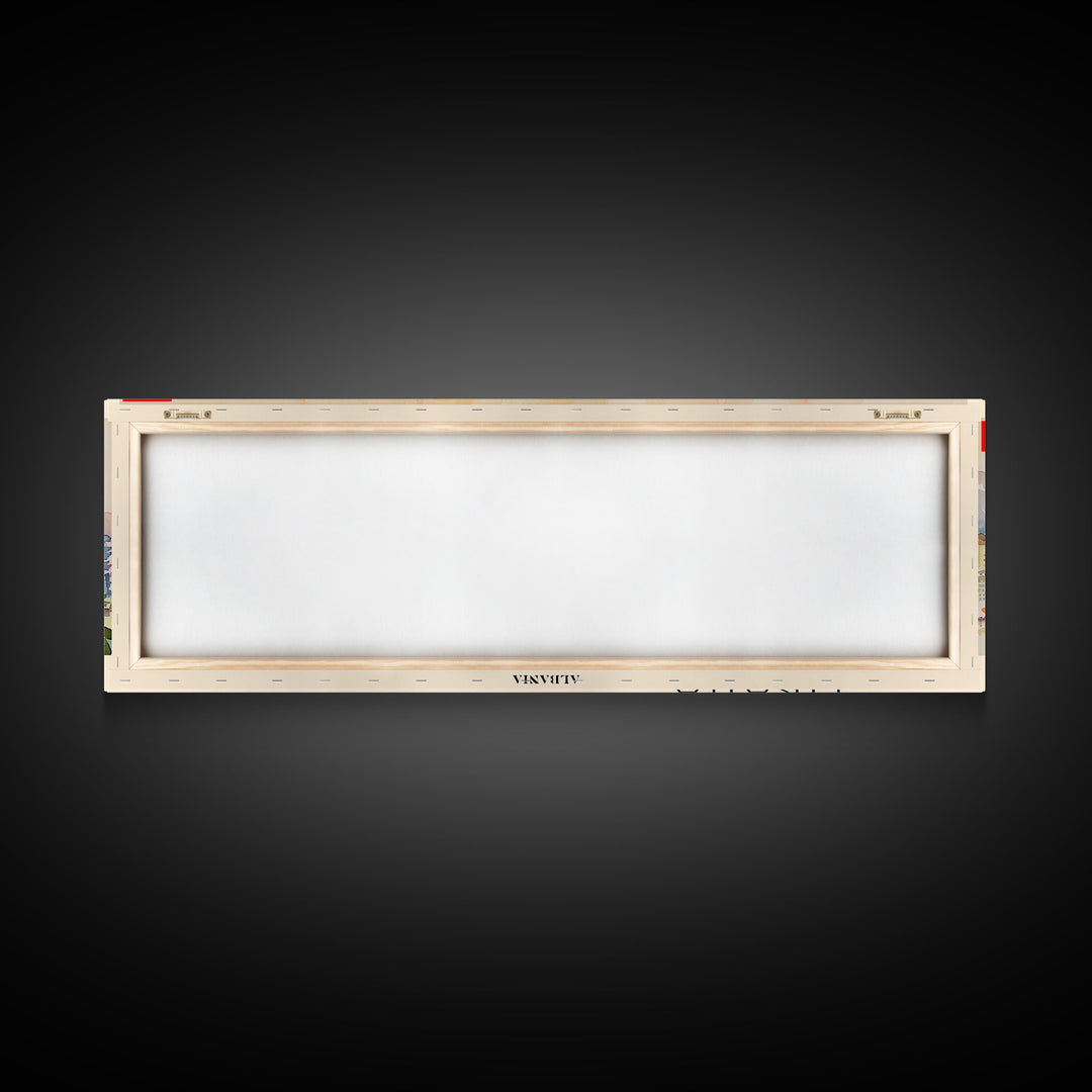 Tirana Albania Travel Art, City Art, Framed Canvas Print or Metal Wall Art, Europe Travel Poster, Panoramic Wall Art, Extra Wide Wall Art