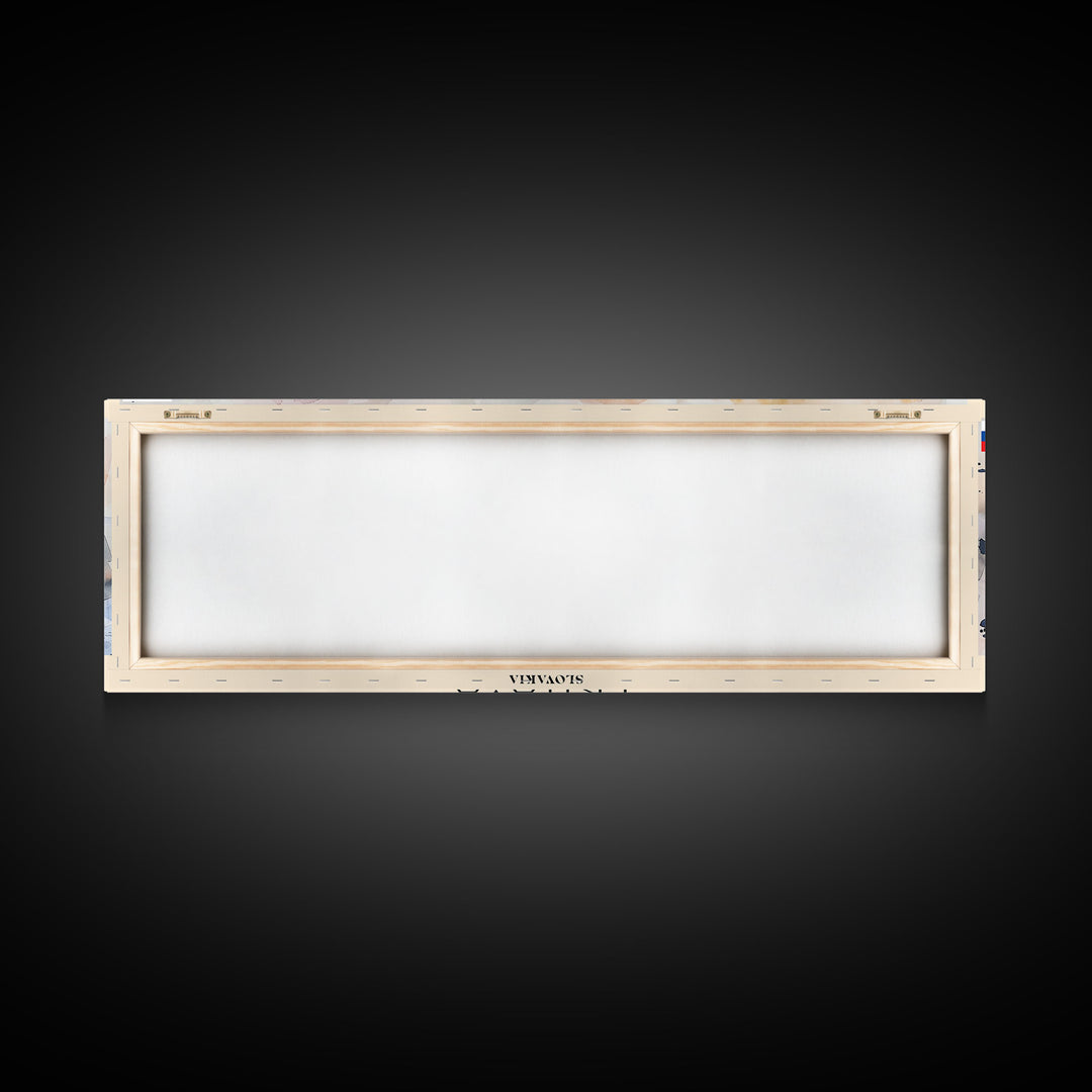 Trnava Slovakia Wall Art, Panoramic Travel Poster, Panoramic Framed Canvas Print, City Wall Art, Wall Hanging Home Decor, Travel Art