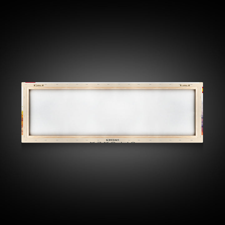 Uppsala Sweden Wall Art, Panoramic Travel Poster, Panoramic Framed Canvas Print, City Wall Art, Wall Hanging Home Decor, Travel Art