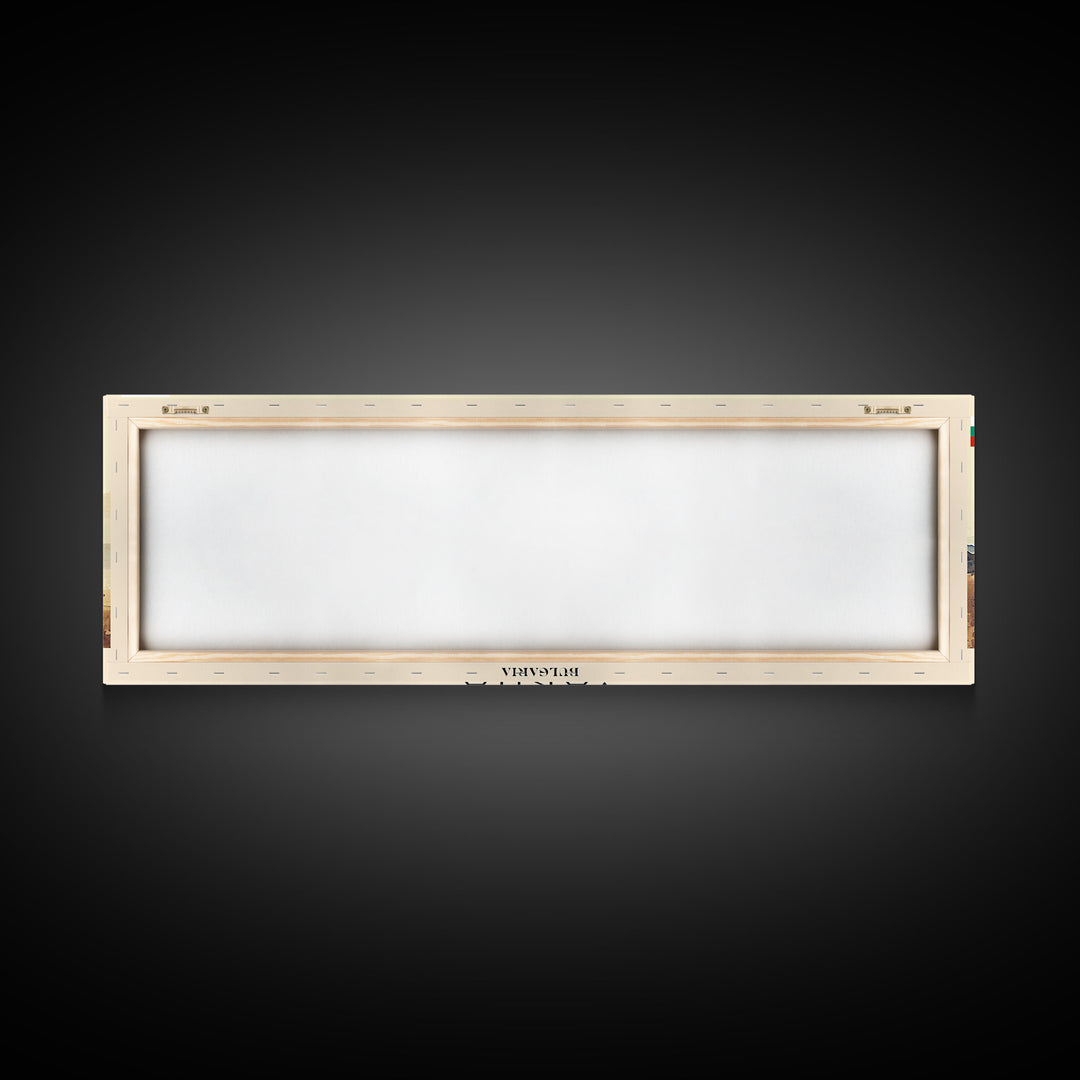 Varna Bulgaria Wall Art, Panoramic Travel Poster, Panoramic Framed Canvas Print, City Wall Art, Wall Hanging Home Decor, Travel Art