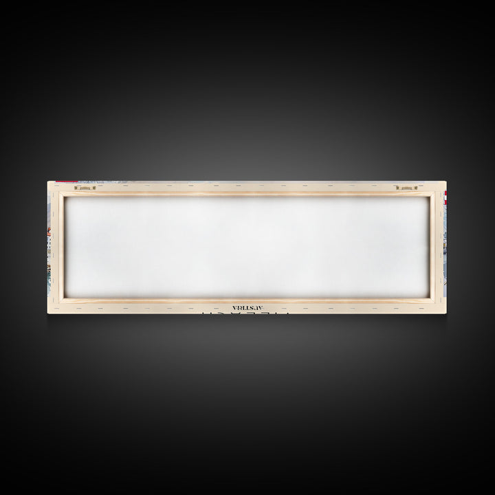 Villach Austria Travel Art, City Art, Framed Canvas Print or Metal Wall Art, Europe Travel Poster, Panoramic Wall Art, Extra Wide Wall Art