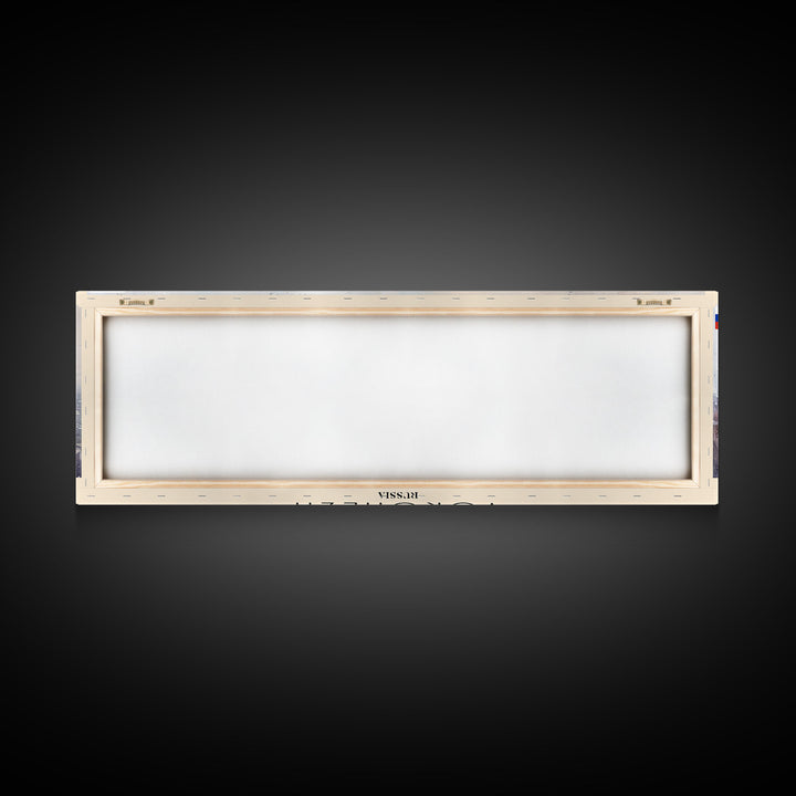 Voronezh Russia Panoramic Travel Poster, Framed Canvas Print or Metal Wall Art, Travel Art, Home Decor, Panoramic Painting, Midcentury Art