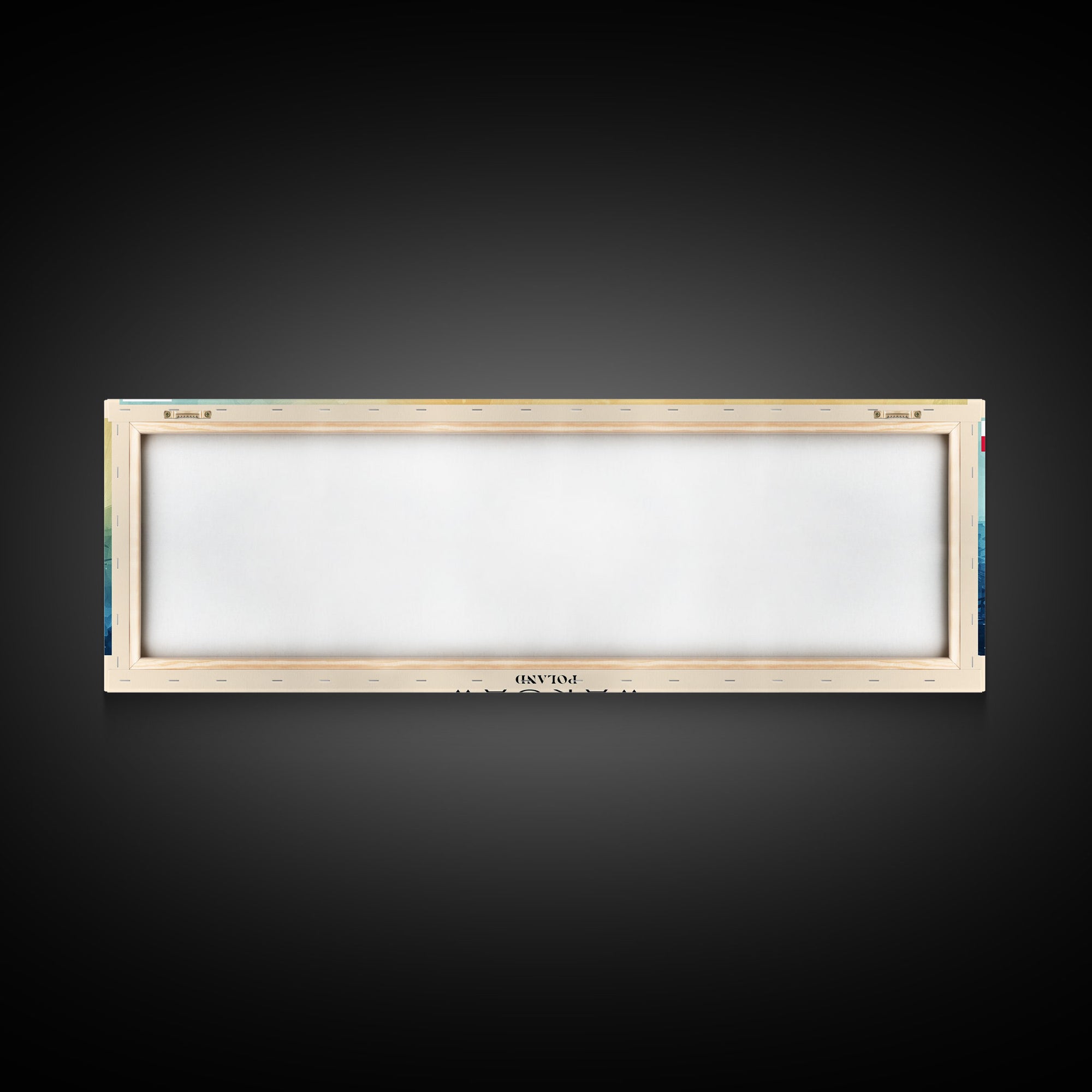 Warsaw Poland Travel Art, City Art, Framed Canvas Print or Metal Wall Art, Europe Travel Poster, Panoramic Wall Art, Extra Wide Wall Art