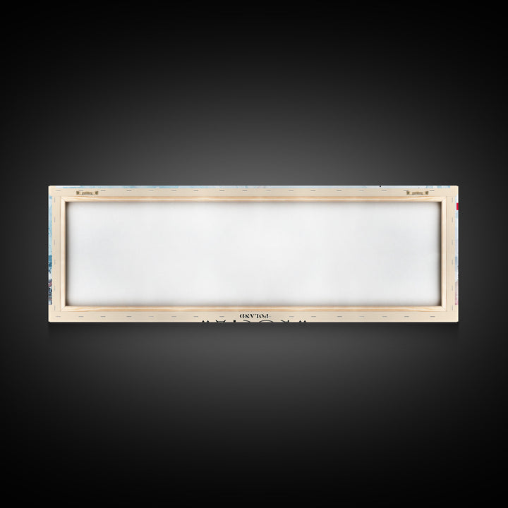 Wroclaw Poland Travel Print Wall Art, Panoramic City Art, Travel Art, Wall Decor, Vacation Gift, Framed Canvas Print Or Metal Art