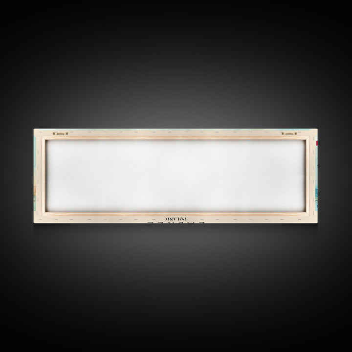 Zabrze Poland Wall Art, Panoramic Travel Poster, Panoramic Framed Canvas Print, City Wall Art, Wall Hanging Home Decor, Travel Art