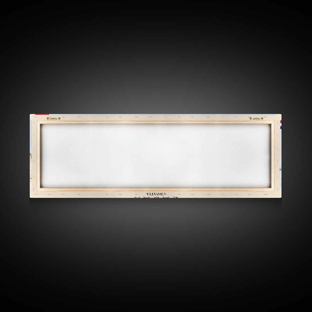 Zadar Croatia Travel Print Wall Art, Panoramic City Art, Travel Art, Wall Decor, Vacation Gift, Framed Canvas Print Or Metal Art