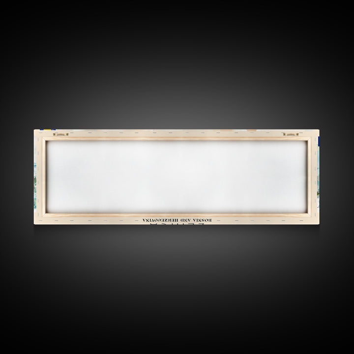 Zenica Bosnia Travel Print Wall Art, Panoramic City Art, Travel Art, Wall Decor, Vacation Gift, Framed Canvas Print Or Metal Art