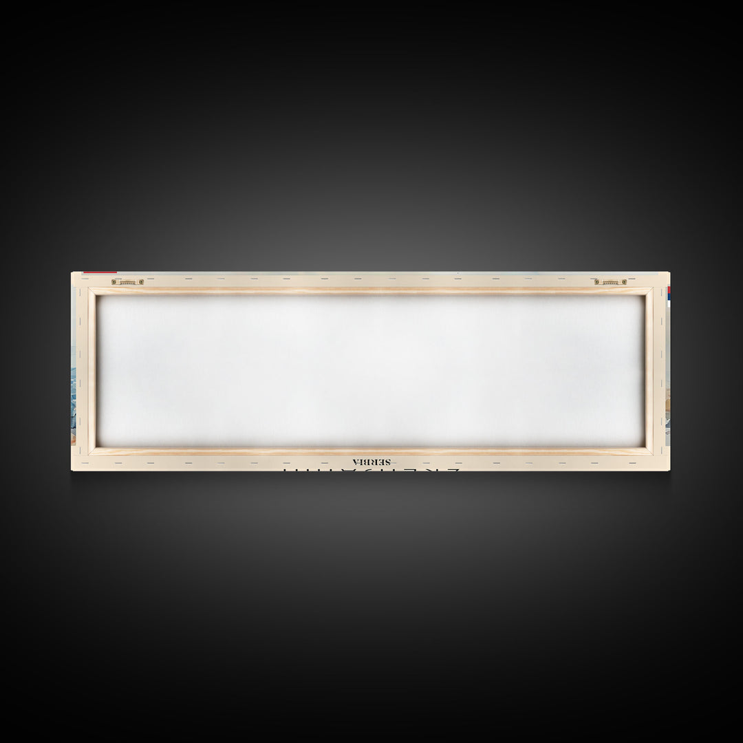 Zrenjanin Serbia Wall Art, Panoramic Travel Poster, Panoramic Framed Canvas Print, City Wall Art, Wall Hanging Home Decor, Travel Art