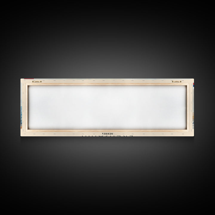 Zrenjanin Serbia Wall Art, Panoramic Travel Poster, Panoramic Framed Canvas Print, City Wall Art, Wall Hanging Home Decor, Travel Art