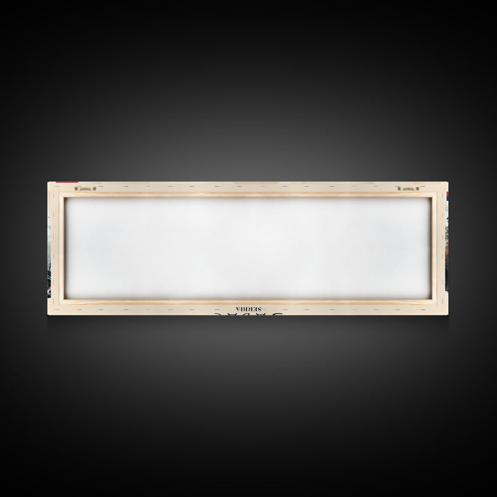 Šabac Serbia Wall Art, Panoramic Travel Poster, Panoramic Framed Canvas Print, City Wall Art, Wall Hanging Home Decor, Travel Art