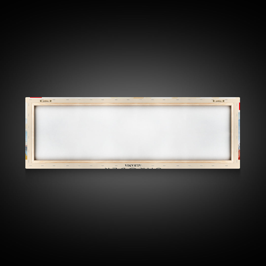 Shkodr Albania Travel Print Wall Art, Panoramic City Art, Travel Art, Wall Decor, Vacation Gift, Framed Canvas Print Or Metal Art