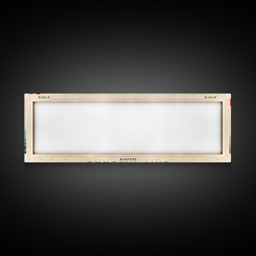 Saint Niklaas Belgium Wall Art, Panoramic Travel Poster, Panoramic Framed Canvas Print, City Wall Art, Wall Hanging Home Decor, Travel Art