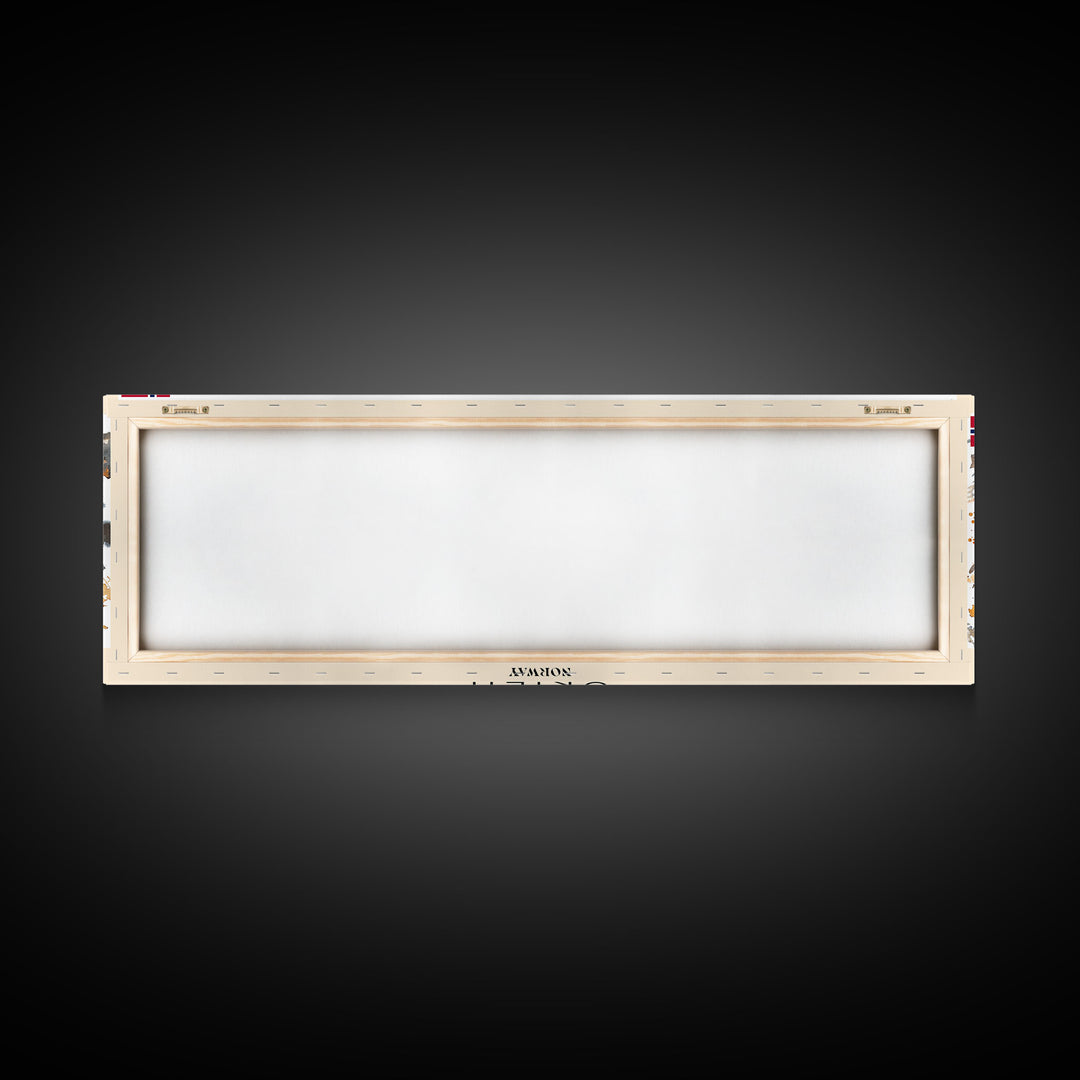 Skien Norway Travel Art, City Art, Framed Canvas Print or Metal Wall Art, Europe Travel Poster, Panoramic Wall Art, Extra Wide Wall Art